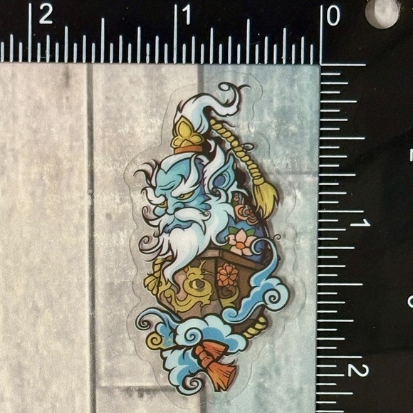๐10/$10๐ Translucent Japanese Tattoo Art Reusable Waterproof Vinyl Sticker Dec - Picture 1 of 1